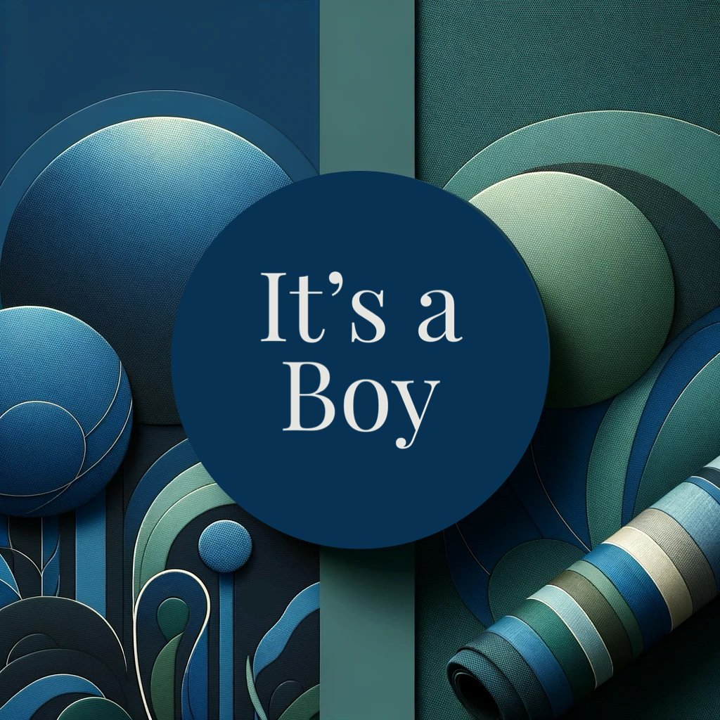 It's a Boy - Justin Fabric