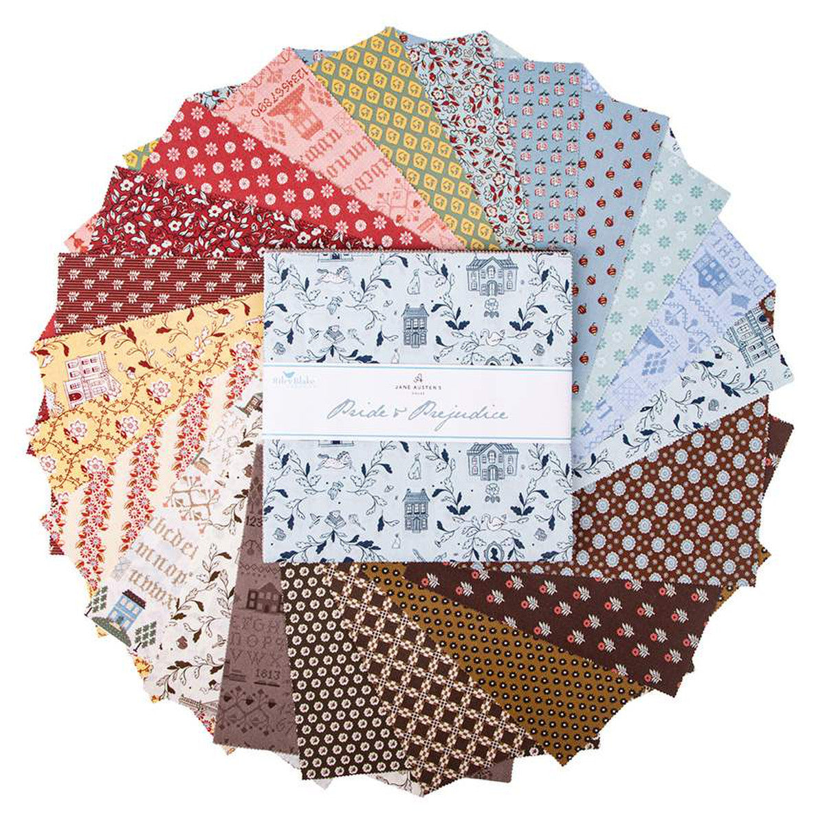 Pride & Prejudice 10" Stacker by Jane Austen's House (42) pieces | Riley Blake Designs #10-13770-42 fanned