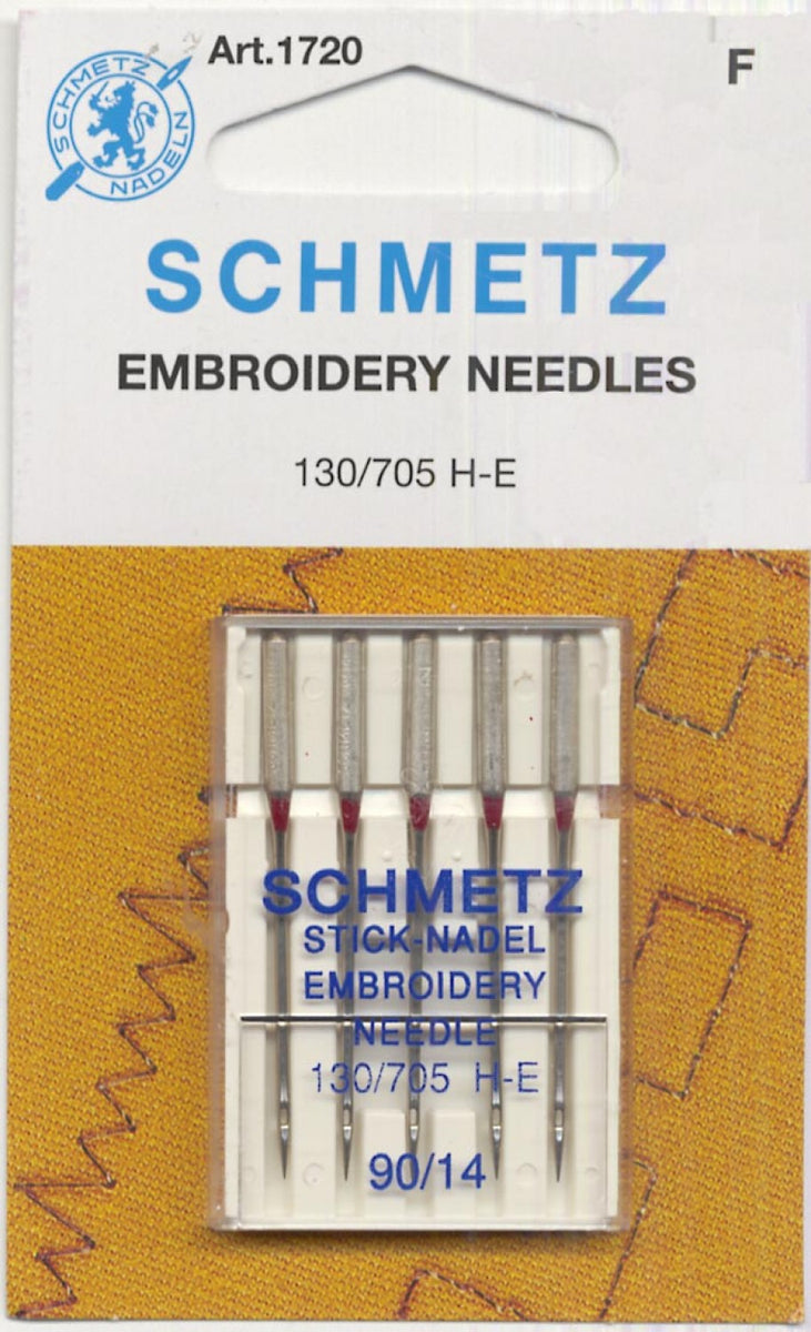 Schmetz Size 90/14 Embroidery Needles 5 count | Schmetz #1720