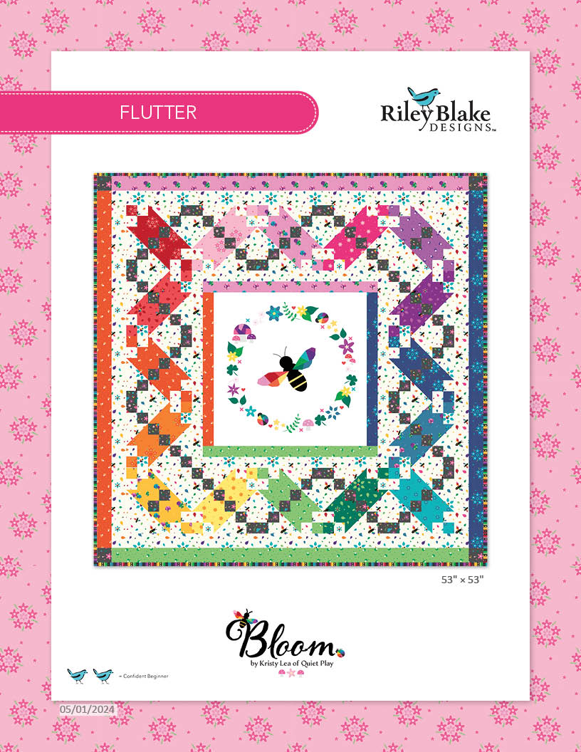 Flutter Quilt Kit featuring Bloom from Kristy Lea | Riley Blake Designs
