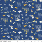 Hanukkah Nights Main Blue Yardage by Tara Reed | Riley Blake Designs  #C13430-BLUE