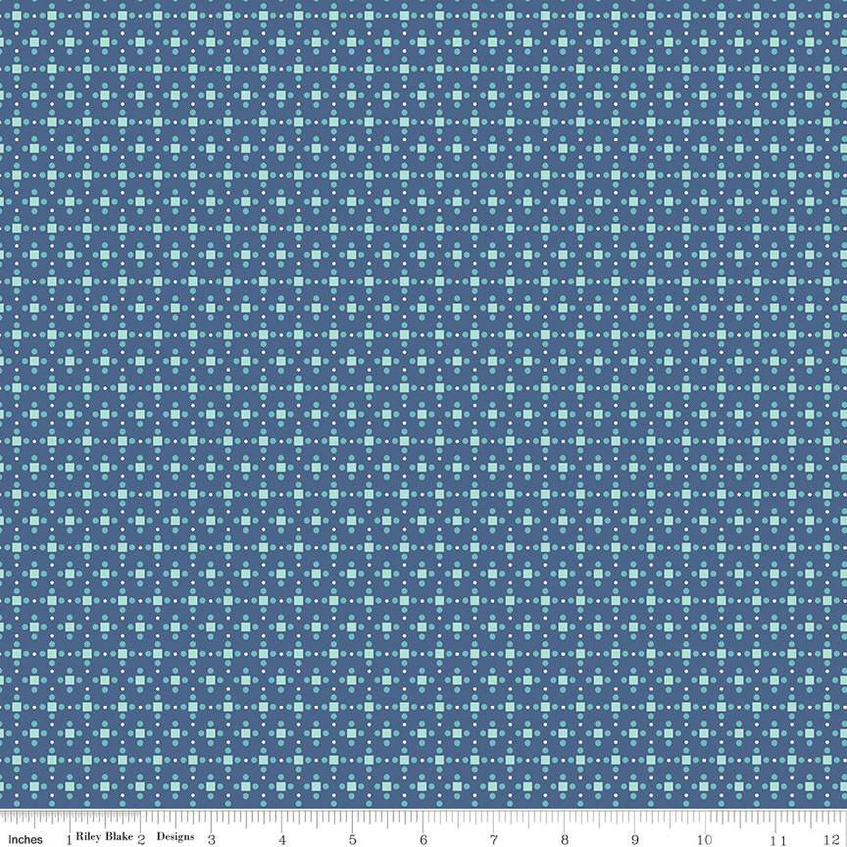 Bee Dots Fay Denim by Lori Holt | Riley Blake Designs #C14163-DENIM