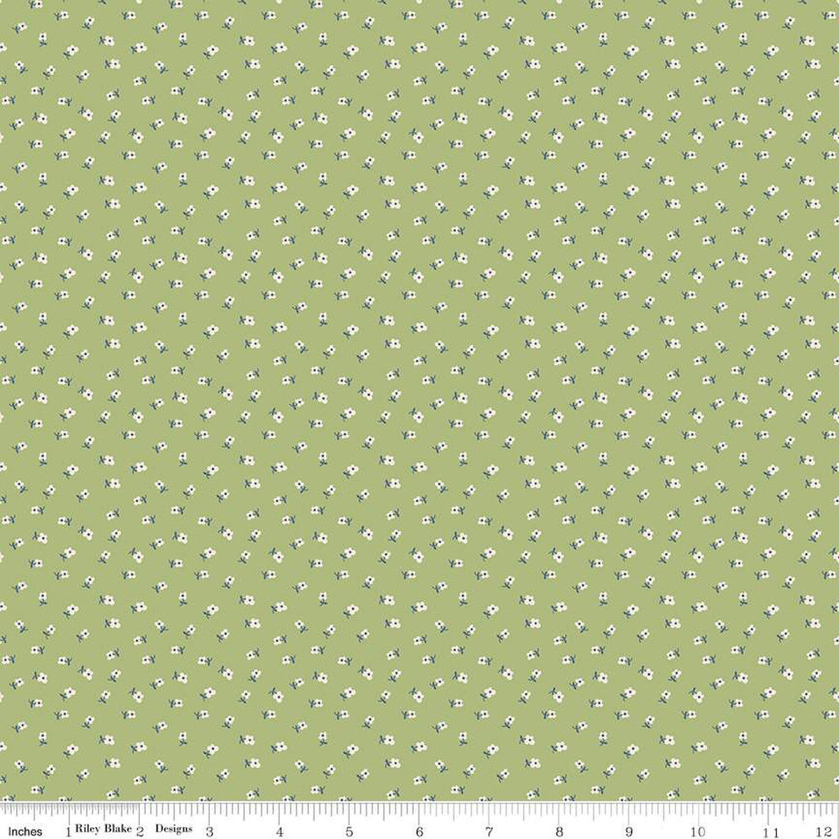 Bee Dots Lillian Lettuce by Lori Holt | Riley Blake Designs #C14169-LETTUCE