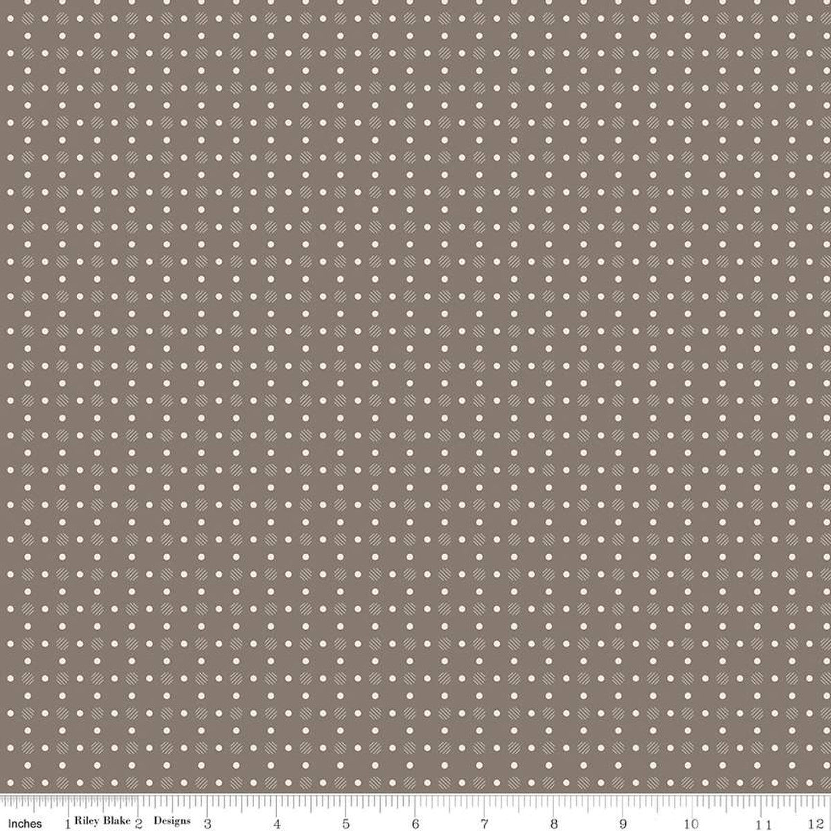 Bee Dots Lois Pebble by Lori Holt | Riley Blake Designs #C14174-PEBBLE