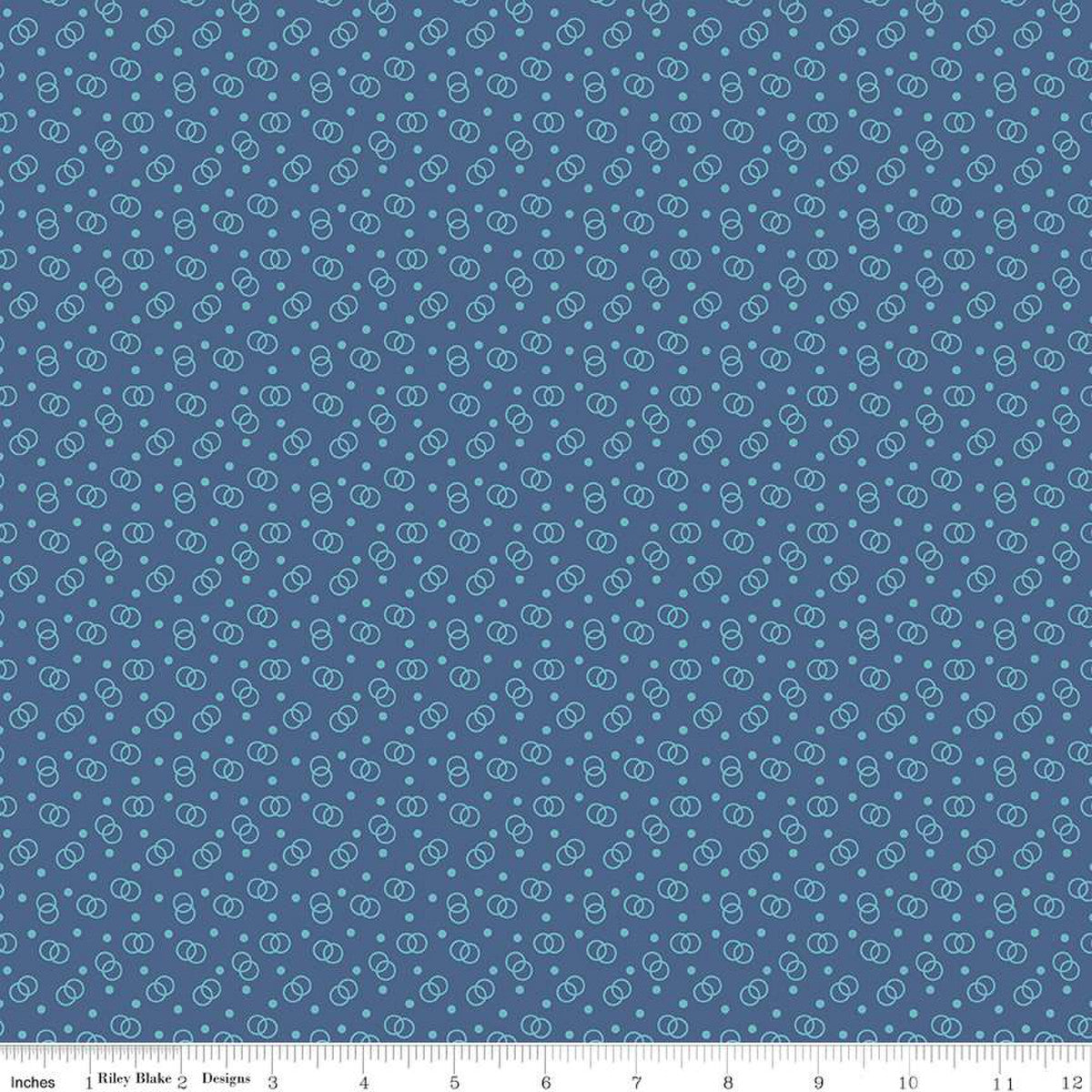 Bee Dots Lucille Denim by Lori Holt | Riley Blake Designs #C14175-DENIM