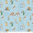 The Tale Of Peter Rabbit Main Blue Yardage by Beatrix Potter | Riley Blake Designs #C14700-BLUE