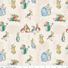 The Tale Of Peter Rabbit Main Cream Yardage by Beatrix Potter | Riley Blake Designs #C14700-CREAM