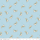 The Tale Of Peter Rabbit Peter Toss Blue Yardage by Beatrix Potter | Riley Blake Designs #C14702-BLUE