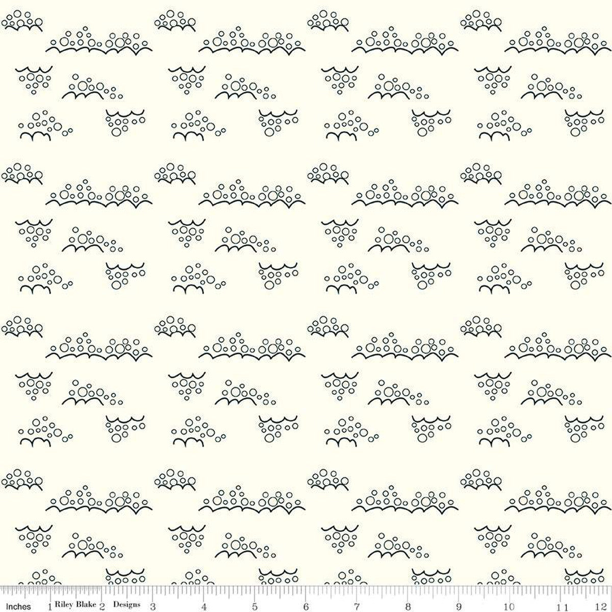 Christmas Is In Town Snowballs Cream Yardage by Sandy Gervais | Riley Blake Designs #C14749-CREAM