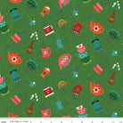In From The Cold Cups Green Yardage by Heather Peterson | Riley Blake Designs #C14861-GREEN