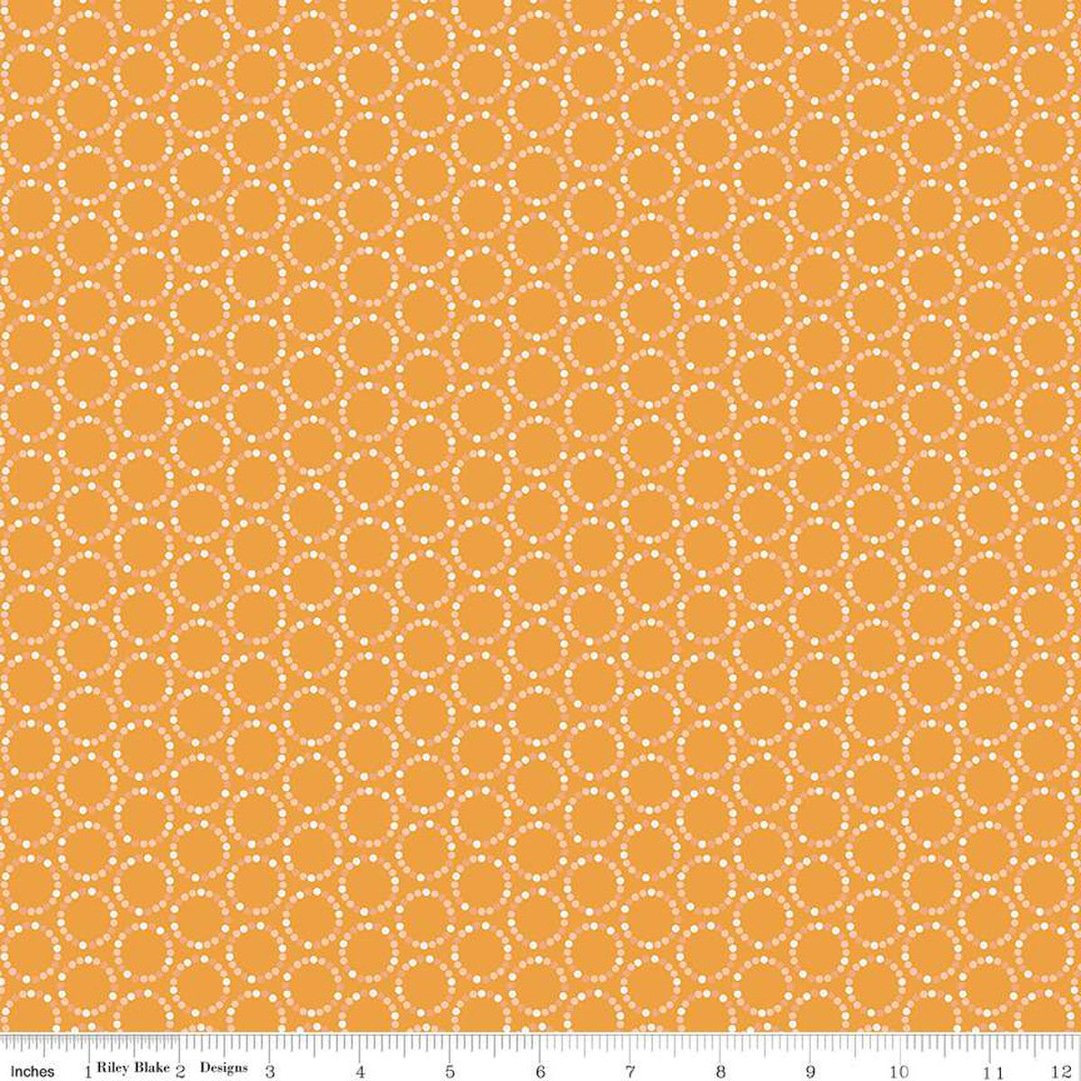 In From The Cold Circles Gold Yardage by Heather Peterson | Riley Blake Designs #C14866-GOLD