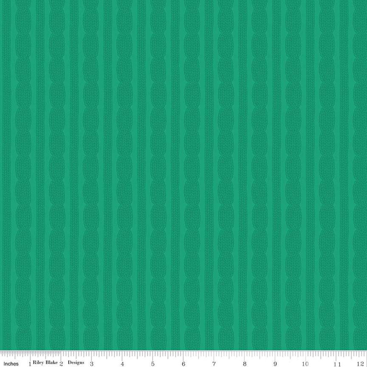 In From The Cold Knit Teal Yardage by Heather Peterson | Riley Blake Designs #C14867-TEAL