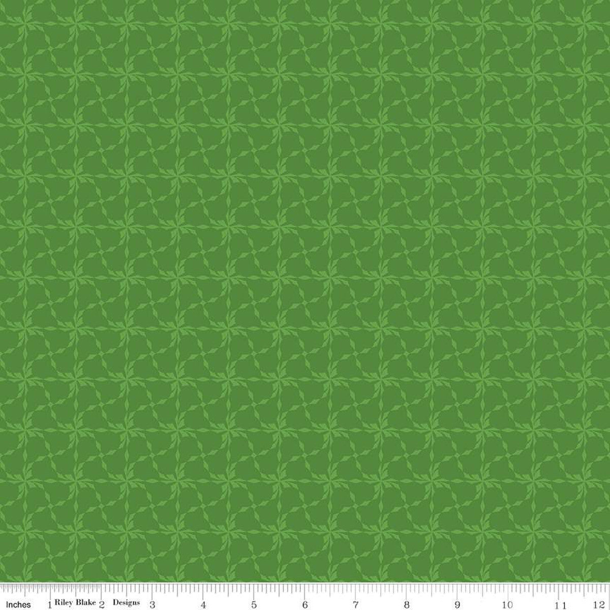 In From The Cold Pinwheels Green Yardage by Heather Peterson | Riley Blake Designs #C14868-GREEN