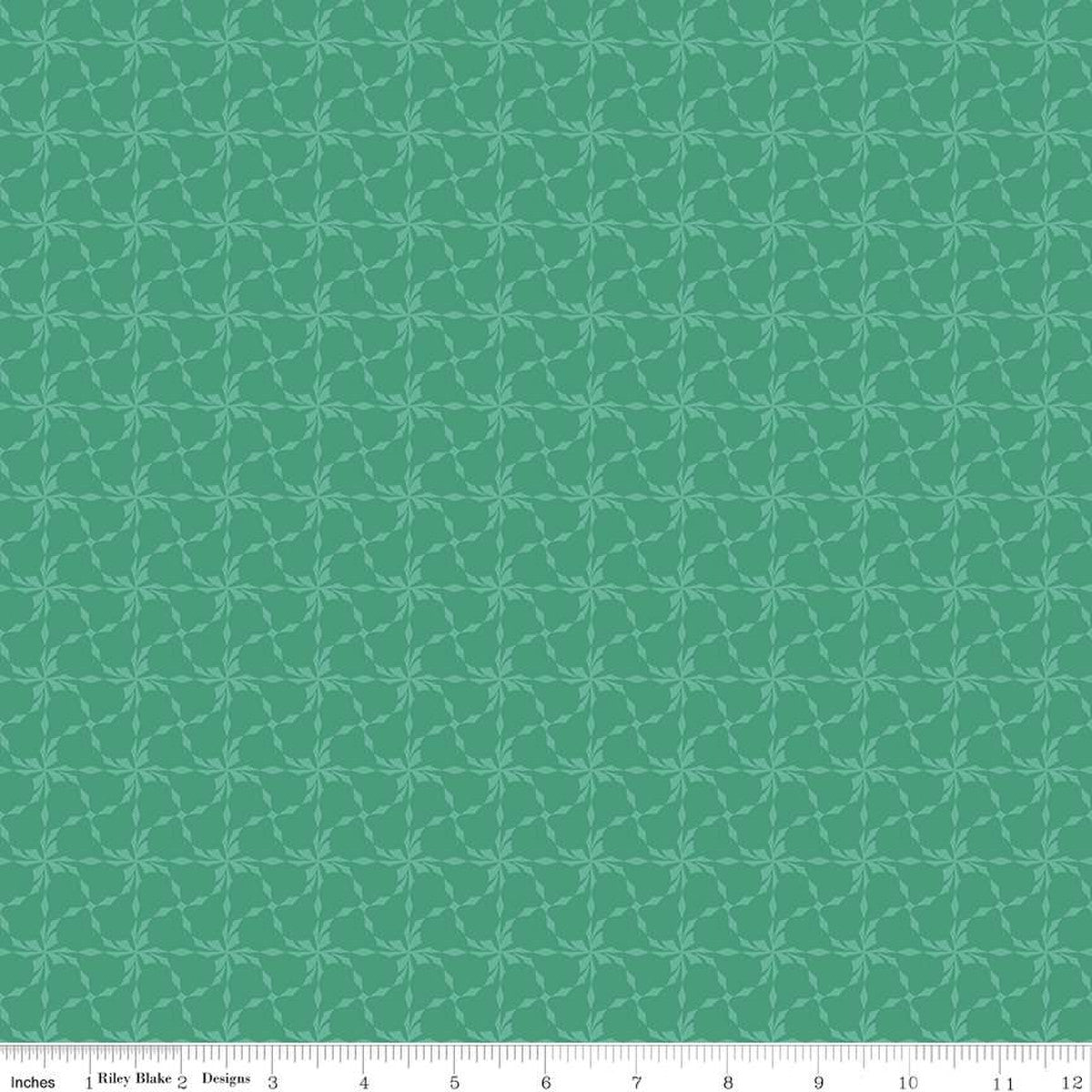 In From The Cold Pinwheels Teal Yardage by Heather Peterson | Riley Blake Designs #C14868-TEAL