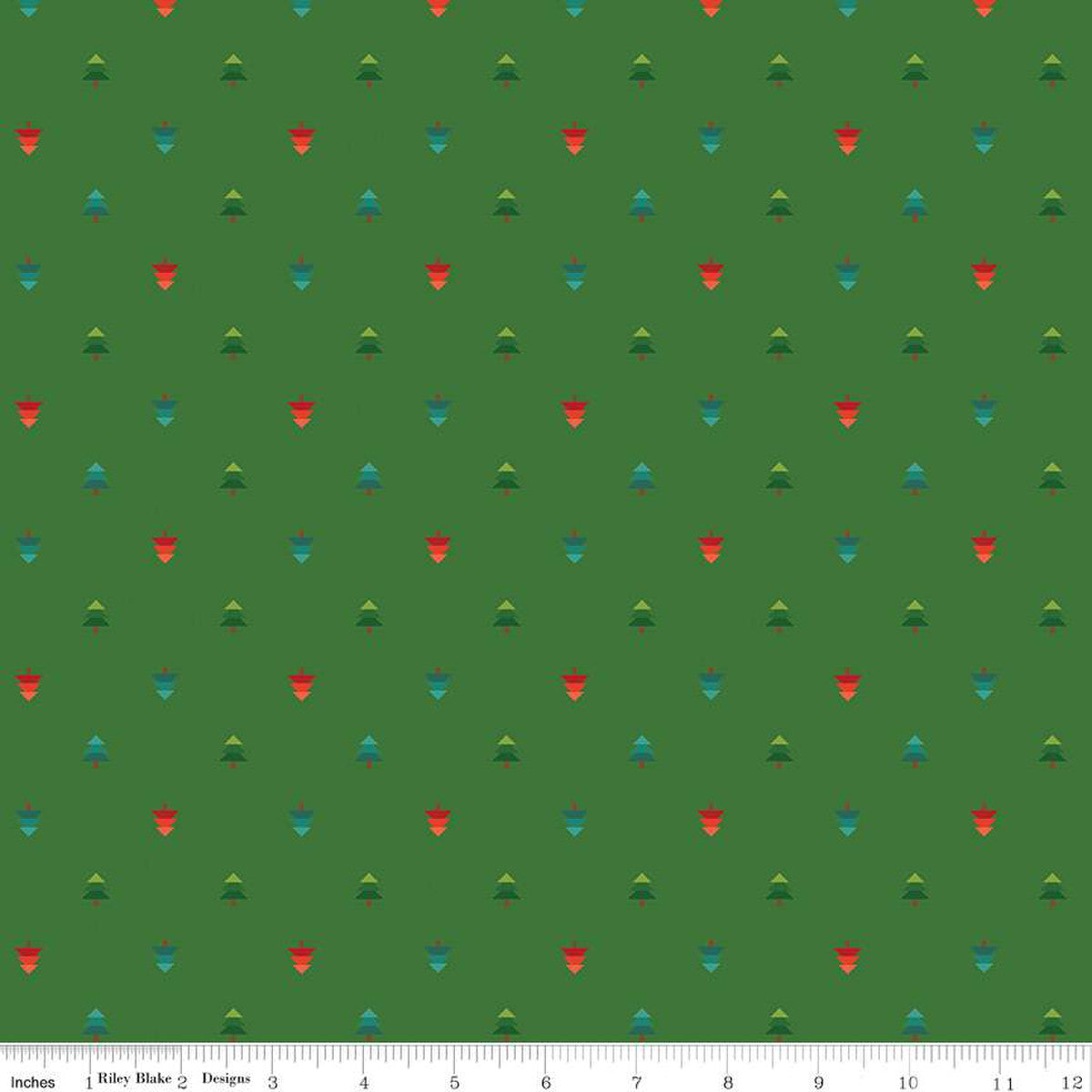 In From The Cold Trees Green Yardage by Heather Peterson | Riley Blake Designs #C14869-GREEN