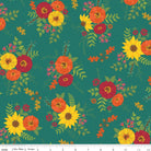 Autumn Afternoon Main Teal Yardage by Heather Peterson | Riley Blake Designs SKU #C14870-TEAL