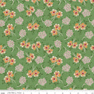 Home Town Holiday Floral Basil Yardage by Lori Holt | Riley Blake Designs #C14900-BASIL