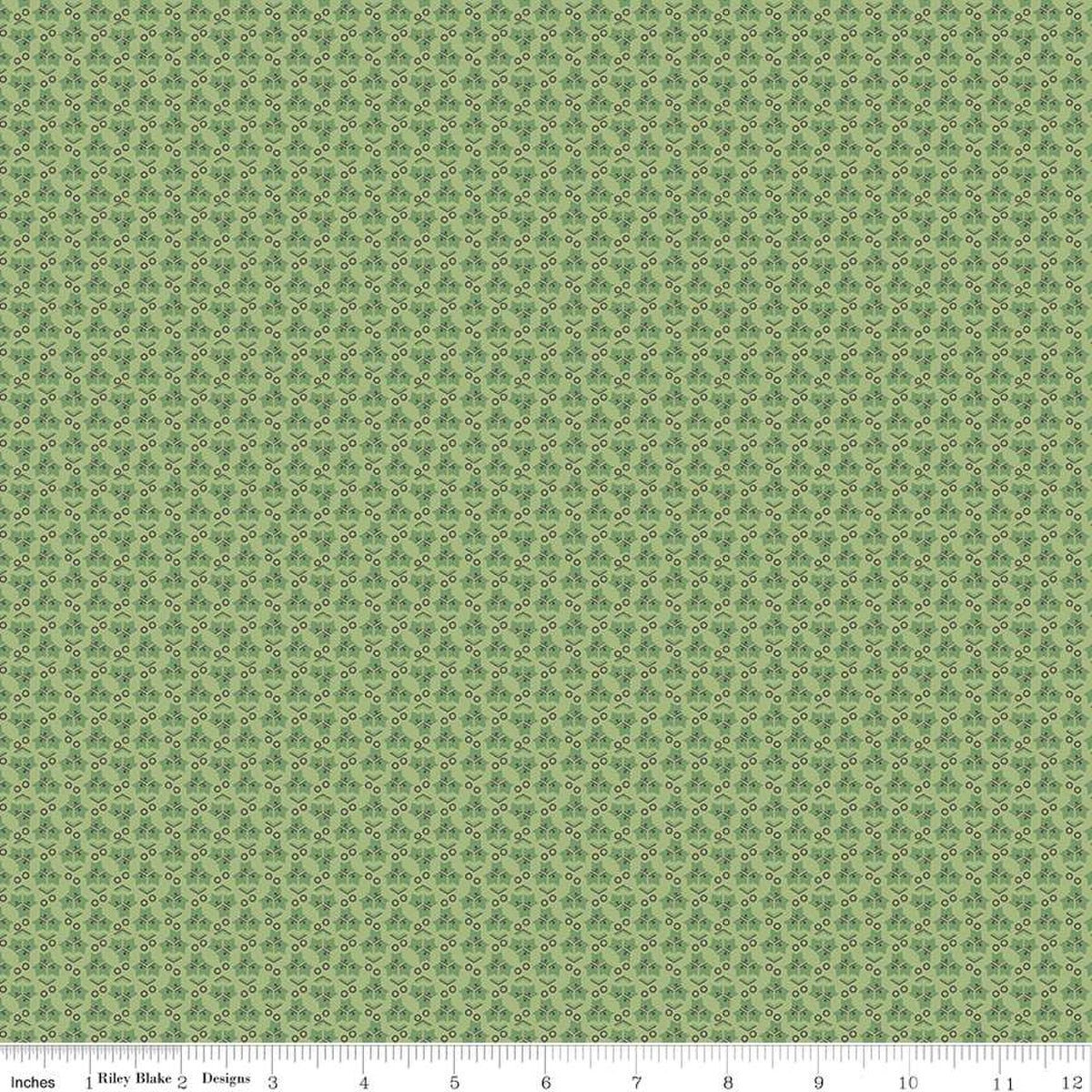 Home Town Holiday Ivy Lettuce Yardage by Lori Holt | Riley Blake Designs #C14910-LETTUCE