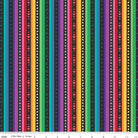 Bloom Stripe Black Yardage by Kristy Lea of Quiet Play | Riley Blake Designs #C14981-BLACK