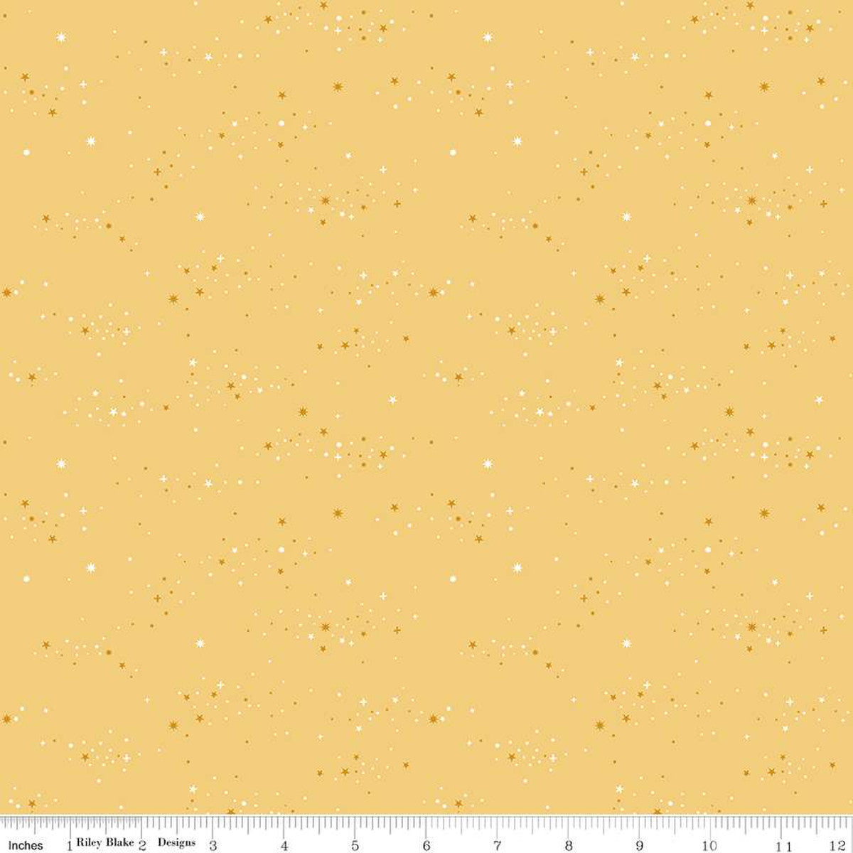 Between The Pages Starlight Honey Yardage by Fran Gulick | Riley Blake Designs #C15377-HONEY 