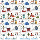 It Takes A Village Main Cloud Yardage by Jennifer Long | Riley Blake Designs