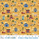 It Takes A Village Main Sunshine Yardage by Jennifer Long | Riley Blake Designs