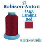 Super Brite 5568 Carolina Red Embroidery Thread 40wt 1100yd | Robison-Anton