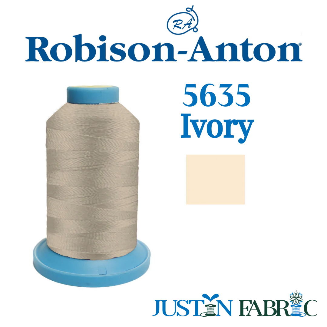 Super Brite 5635 Ivory Embroidery Thread 40wt 1100yd | Robison-Anton