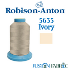 Super Brite 5635 Ivory Embroidery Thread 40wt 1100yd | Robison-Anton