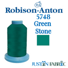 Super Brite 5748 Green Stone Embroidery Thread 40wt 1100yd | Robison-Anton