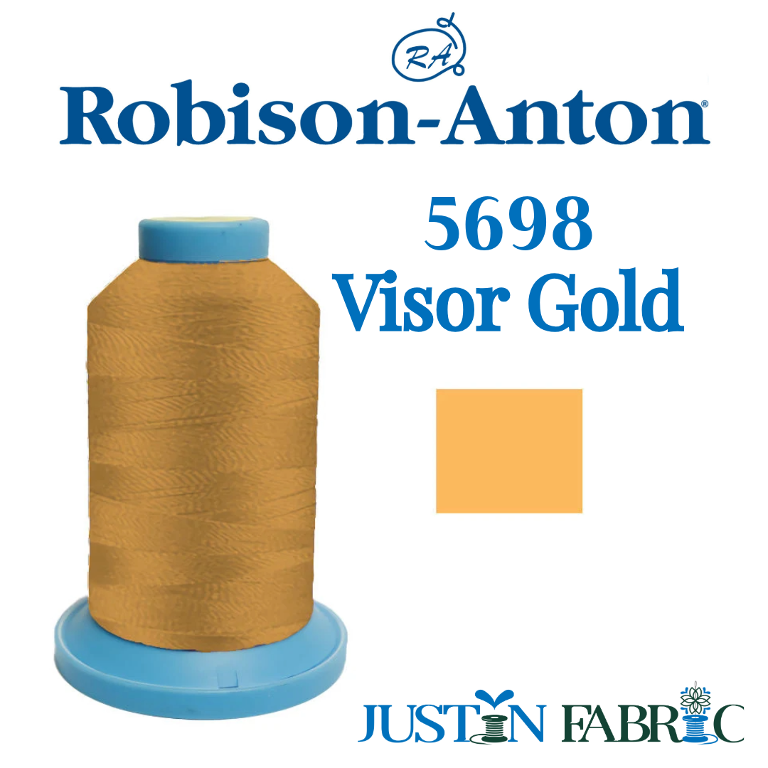 Super Brite 5698 Visor Gold Embroidery Thread 40wt 1100yd | Robison-Anton