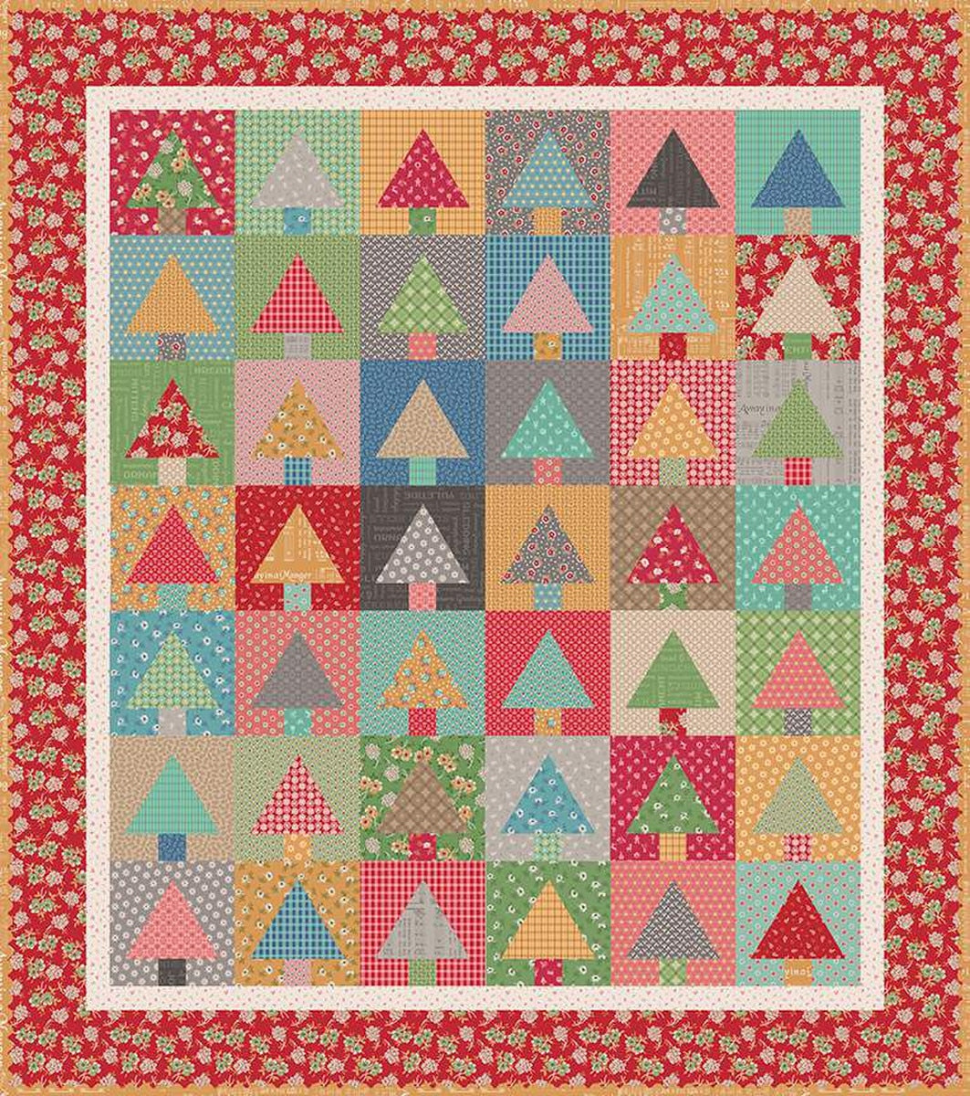 Tree Quilt showing Lori Holt 10" Tree Quilt Paper by Bee in my Bonnet | Riley Blake Designs