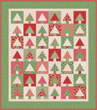 Christmas Tree Quilt showing trees from Lori Holt 10" Tree Quilt Paper by Bee in my Bonnet | Riley Blake Designs