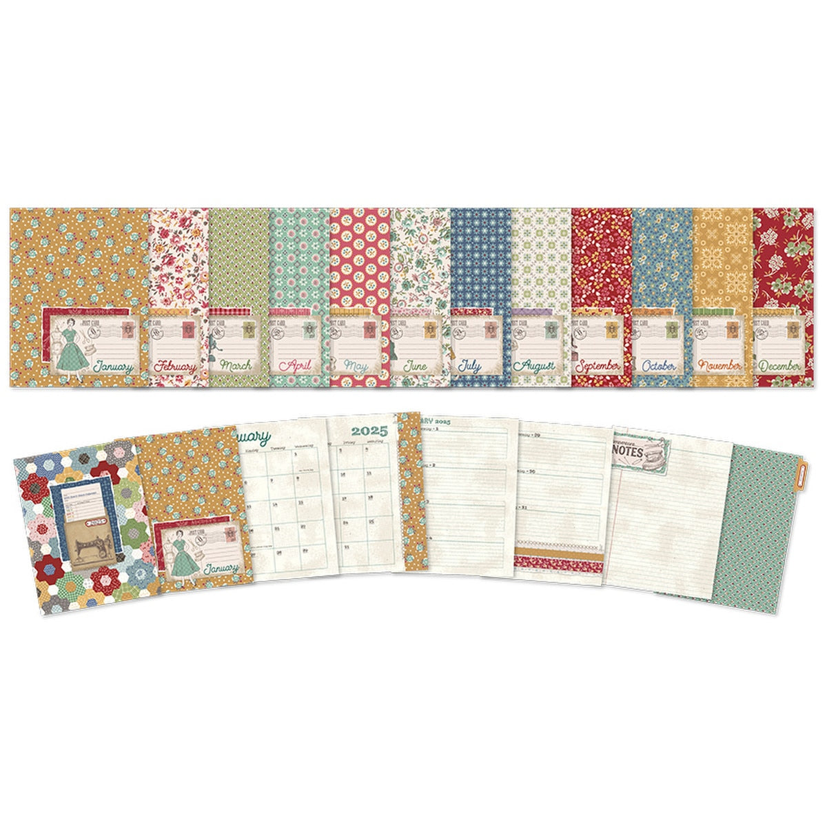 Lori Holt 2025 Sew & Stitch Calendar - Bee in my Bonnet | Riley Blake Designs #ST-41235-