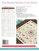 Flea Market Baskets Cross Stitch Pattern by Lori Holt Bee in my Bonnet | It's Sew Emma #ISE-455 back cover