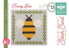 Bee in my Bonnet Stitch Cards Set D Cross Stitch Pattern by Lori Holt | It's Sew Emma #ISE-413 honey bee