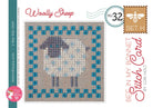 Bee in my Bonnet Stitch Cards Set H Cross Stitch Pattern by Lori Holt | It's Sew Emma #ISE-439 Wooly Sheep