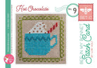 Bee in my Bonnet Stitch Cards Set C Cross Stitch Pattern by Lori Holt | It's Sew Emma #ISE-411 hot chocolate