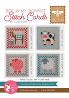 Bee in my Bonnet Stitch Cards Set H Cross Stitch Pattern by Lori Holt | It's Sew Emma #ISE-439 front cover