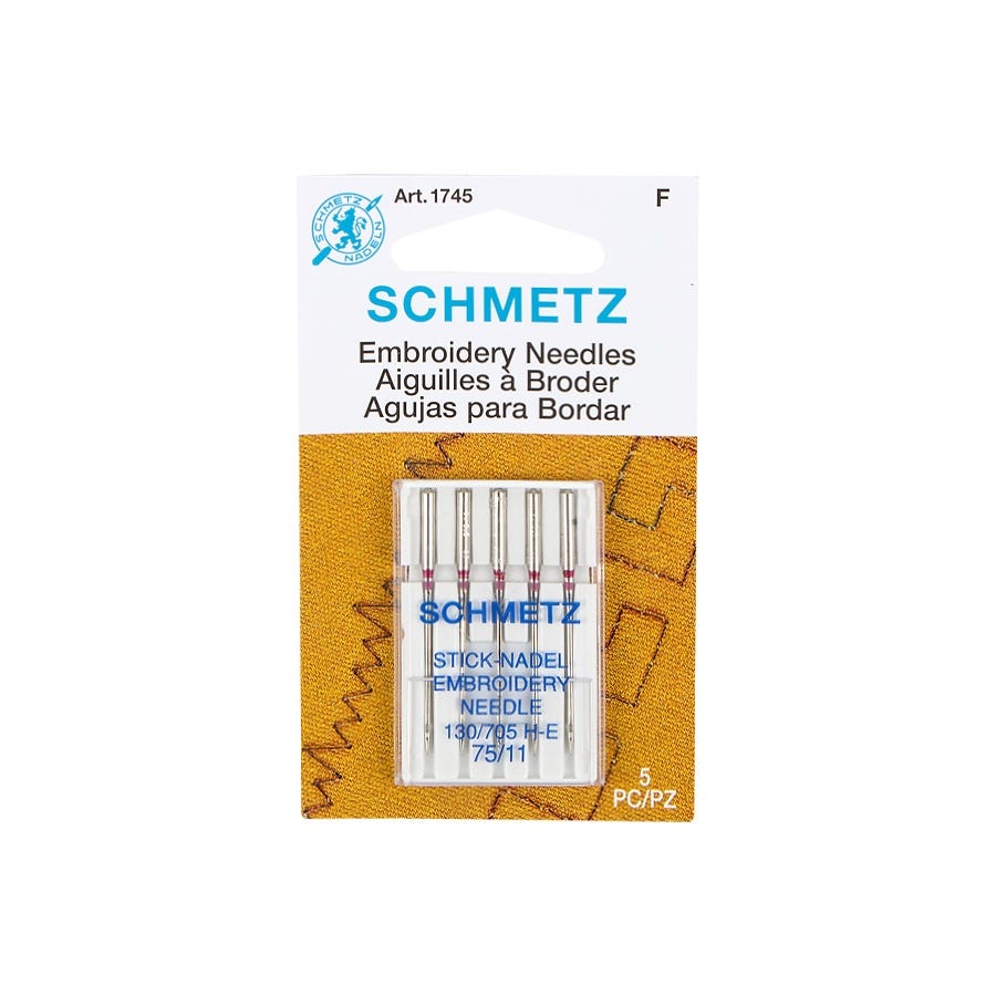 Schmetz Size 75/11 Embroidery Needles 5 count | Schmetz