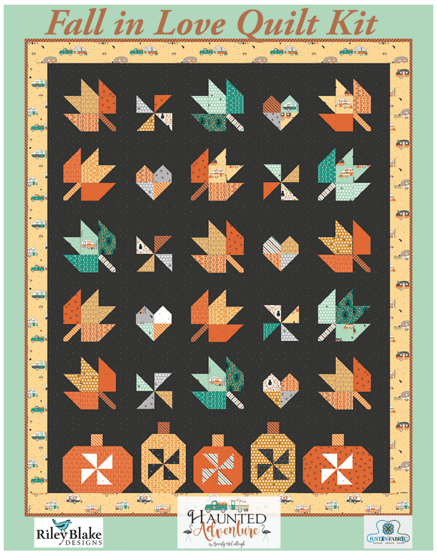 Fall in Love Quilt Kit by Beverly McCullough for Riley Blake Designs -KT-NORDICSNOW - Justin Fabric!